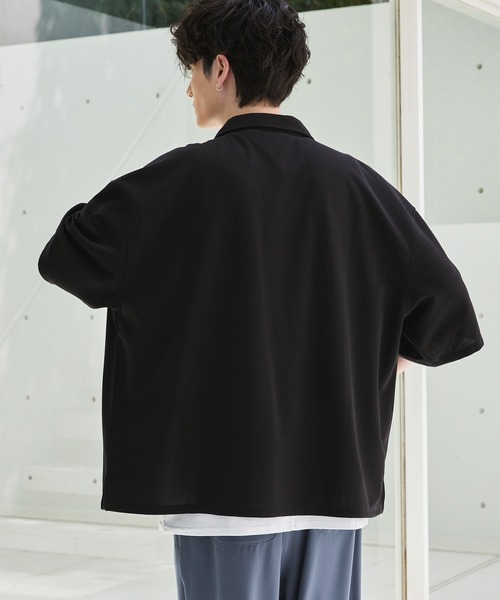 【セール】【セットアップ 2点セット】 ルーズシルエット半袖オープンカラーポケットシャツ & ワンタックルーズワイドバギーパンツ（セットアップ）｜ASTRONOMY（アストロノミー）