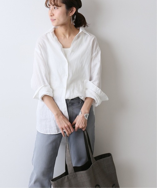FRAMeWORK - cotton100℃　FRENCH LINEN 2WAYシャツ2 FRAMeWORK（フレームワーク）の「FRENCH LINEN シャツ2