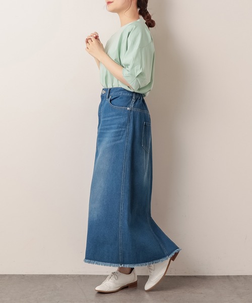 PUAL CE CIN（ピュアルセシン）の「シルケット袖ポリュームプルオーバー（Tシャツ/カットソー・レディース・ブラック/ピンク系その他/ミント/ホワイト・FREE）」の18枚目の写真