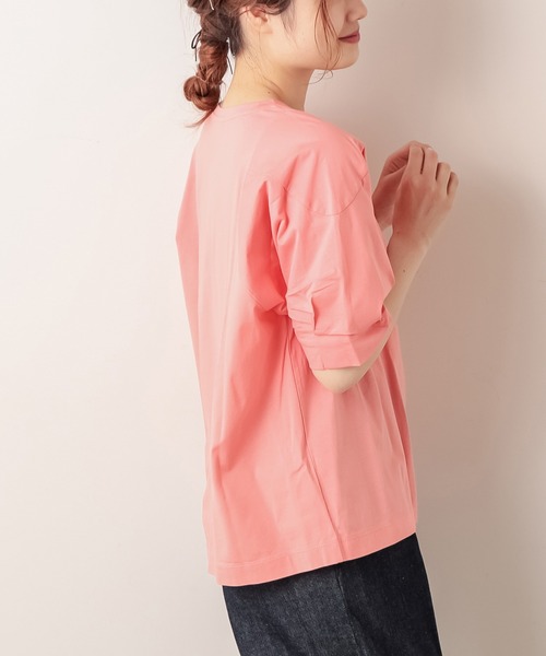 PUAL CE CIN（ピュアルセシン）の「シルケット袖ポリュームプルオーバー（Tシャツ/カットソー・レディース・ブラック/ピンク系その他/ミント/ホワイト・FREE）」の22枚目の写真