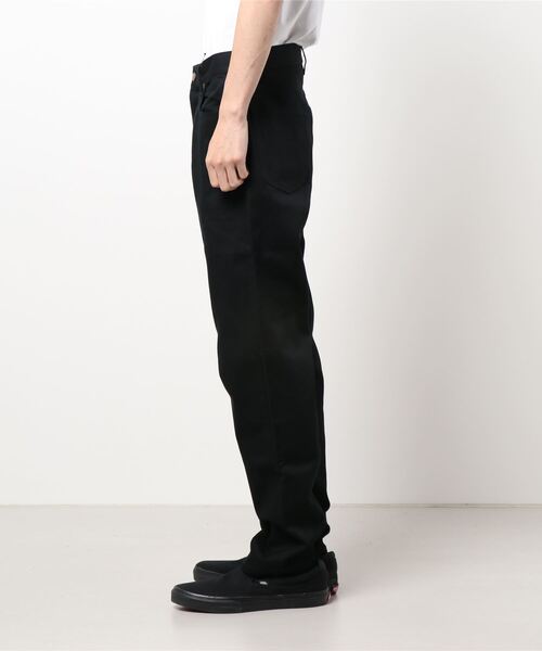 coca（coca）（コカ）の「ツイルテーパードパンツ（スラックス・メンズ・ブラック・S/M/L/XL）」の3枚目の写真