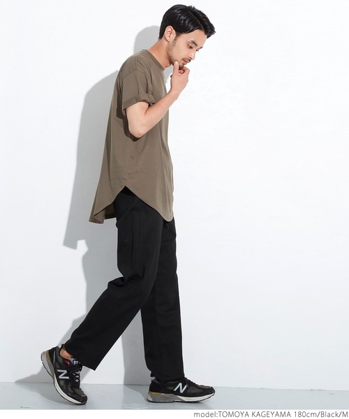 coca（coca）（コカ）の「ツイルテーパードパンツ（スラックス・メンズ・ブラック・S/M/L/XL）」の4枚目の写真