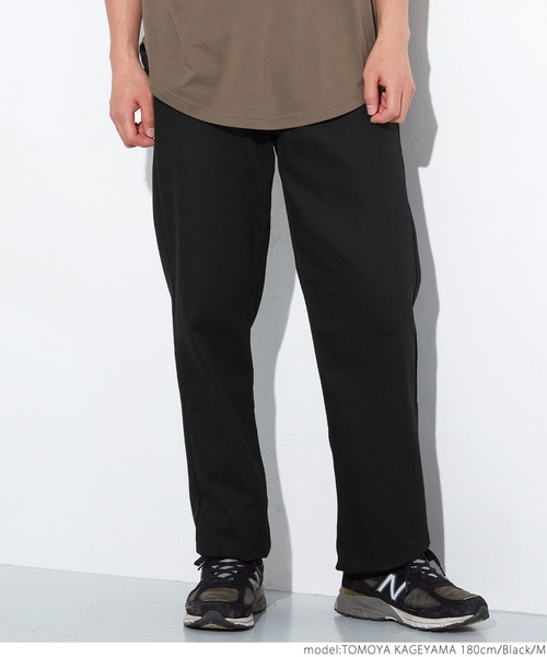 coca（coca）（コカ）の「ツイルテーパードパンツ（スラックス・メンズ・ブラック・S/M/L/XL）」の5枚目の写真
