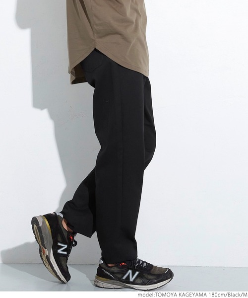 coca（coca）（コカ）の「ツイルテーパードパンツ（スラックス・メンズ・ブラック・S/M/L/XL）」の8枚目の写真