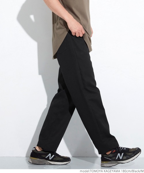 coca（coca）（コカ）の「ツイルテーパードパンツ（スラックス・メンズ・ブラック・S/M/L/XL）」の11枚目の写真