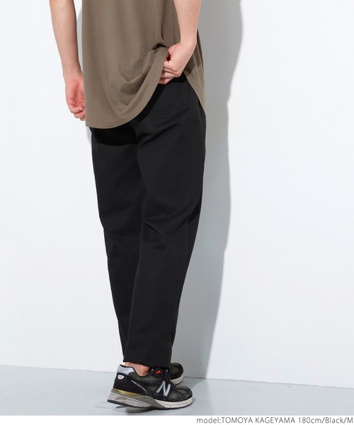 coca（coca）（コカ）の「ツイルテーパードパンツ（スラックス・メンズ・ブラック・S/M/L/XL）」の12枚目の写真