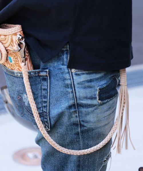 ヌメ革ウォレットロープ単品（ウォレットチェーン）｜sankyo shokai