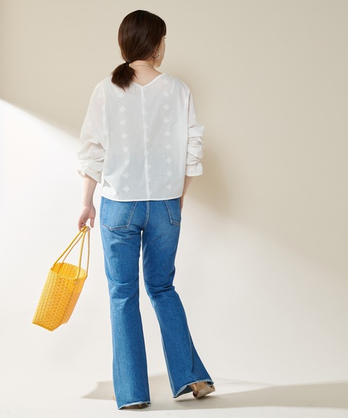 SHENERY（シーナリー）の「ドルマンレースブラウス（シャツ/ブラウス・レディース・ホワイト/ブラック・FREE）」の12枚目の写真