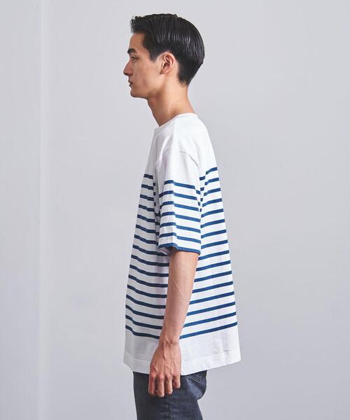タグ付き UNITED ARROWS 吊り編み天竺 バスクシャツ SLOW & バスクを来
