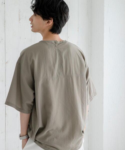 coen（コーエン）の「ポリワッシャーフハクTシャツ（Tシャツ/カットソー・メンズ・ベージュ/ネイビー・X-LARGE/LARGE/MEDIUM/SMALL）」の4枚目の写真