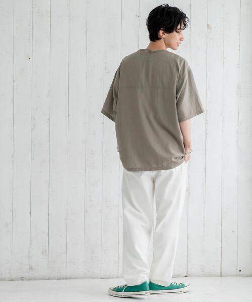 coen（コーエン）の「ポリワッシャーフハクTシャツ（Tシャツ/カットソー・メンズ・ベージュ/ネイビー・X-LARGE/LARGE/MEDIUM/SMALL）」の7枚目の写真