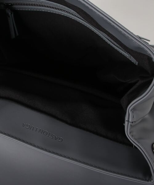 GASTON LUGA(ガストンルーガ)の「【Gaston Luga】Splash PU Leather BackPack(バックパック/リュック・メンズ・グレー/ブラック/ブラック系その他・FREE)」の6枚目の写真