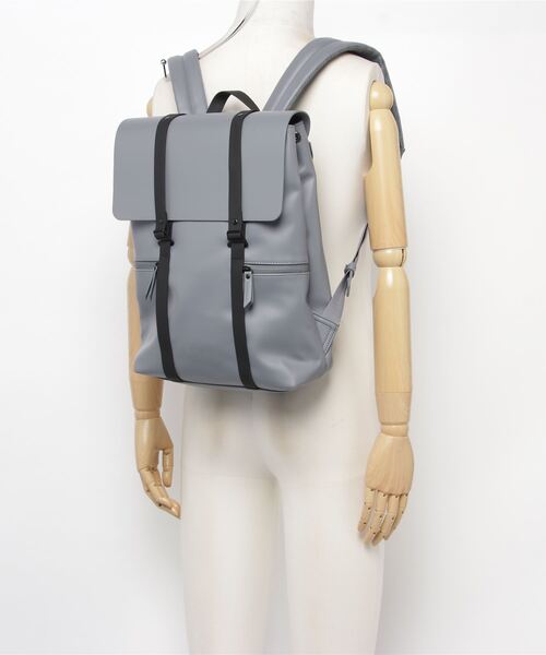 GASTON LUGA(ガストンルーガ)の「【Gaston Luga】Splash PU Leather BackPack(バックパック/リュック・メンズ・グレー/ブラック/ブラック系その他・FREE)」の7枚目の写真