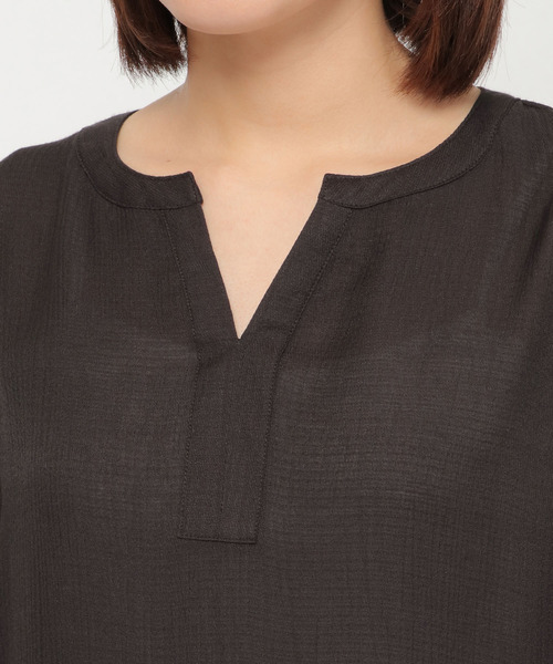 LBC（エルビーシー）の「RNワッシャーカフタンチュニック（チュニック・レディース・ブラック/チャコールグレー/ブルー・M）」の12枚目の写真