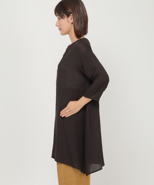 LBC（エルビーシー）の「RNワッシャーカフタンチュニック（チュニック・レディース・ブラック/チャコールグレー/ブルー・M）」の7枚目の写真