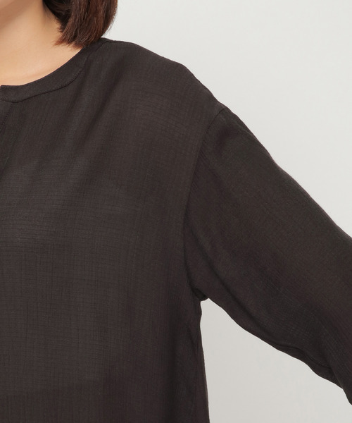 LBC（エルビーシー）の「RNワッシャーカフタンチュニック（チュニック・レディース・ブラック/チャコールグレー/ブルー・M）」の9枚目の写真