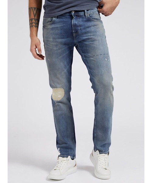 Guess（ゲス）の「ANGELS Slim Fit Denim Pant（デニムパンツ・メンズ・インディゴブルー・32inch/30inch/28inch/31inch/29inch）」の3枚目の写真