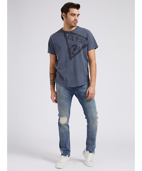 Guess（ゲス）の「ANGELS Slim Fit Denim Pant（デニムパンツ・メンズ・インディゴブルー・32inch/30inch/28inch/31inch/29inch）」の4枚目の写真