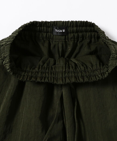 TACASI（タキャシ）の「TA CA Si / ナイロン ワイド イージーパンツ（その他パンツ・メンズ・オリーブ・ONE SIZE）」の6枚目の写真