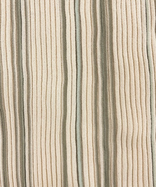 apres jour clair（アプレジュールクレア）の「【apres jour clair】マルチストライプニットタンク【ZOZOTOWN限定アイテム】（タンクトップ・レディース・ミント/ブラウン系その他/ベージュ・X-LARGE/フリー）」の15枚目の写真