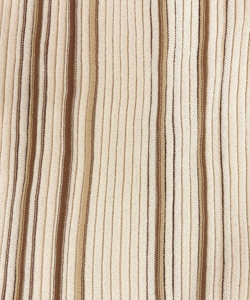 apres jour clair（アプレジュールクレア）の「【apres jour clair】マルチストライプニットタンク【ZOZOTOWN限定アイテム】（タンクトップ・レディース・ミント/ブラウン系その他/ベージュ・X-LARGE/フリー）」の17枚目の写真