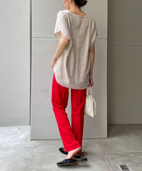 CAPRICIEUX LE'MAGE（カプリシューレマージュ）の「ダイヤフリンジベスト（ニット/セーター・レディース・ブラック/ライトベージュ・FREE）」の22枚目の写真