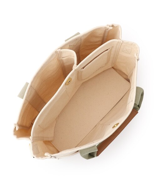 DRESKIP(ドレスキップ)の「◆2層整理整頓できちゃうトート(トートバッグ・レディース・アイボリー/カーキ/チャコールグレー・00)」の11枚目の写真