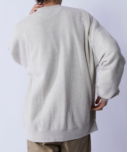 FREAK'S STORE（フリークスストア）の「WEB限定 ビッグシルエット スウェットスナップカーディガン/裏起毛/セットアップ対応（スウェット・メンズ・ブラック/ネイビー/杢グレー/グレイッシュベージュ/ブラウン・SMALL/MEDIUM/LARGE/X-LARGE）」の17枚目の写真