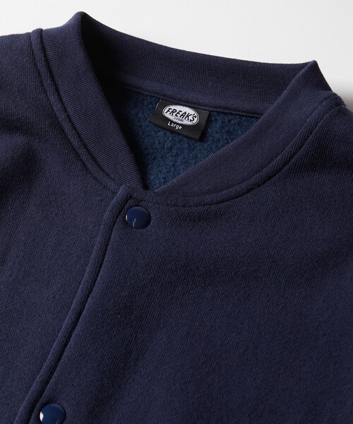 FREAK'S STORE（フリークスストア）の「WEB限定 ビッグシルエット スウェットスナップカーディガン/裏起毛/セットアップ対応（スウェット・メンズ・ブラック/ネイビー/杢グレー/グレイッシュベージュ/ブラウン・SMALL/MEDIUM/LARGE/X-LARGE）」の15枚目の写真