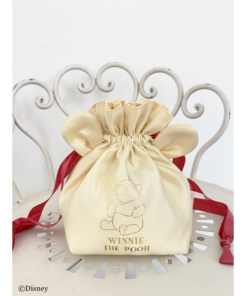 Honey Salon（ハニーサロン）の「Winnie the Pooh/巾着ポーチ（ポーチ・レディース・ベージュ/ライトイエロー・FREE）」の18枚目の写真
