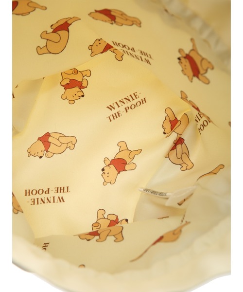 Honey Salon（ハニーサロン）の「Winnie the Pooh/巾着ポーチ（ポーチ・レディース・ベージュ/ライトイエロー・FREE）」の5枚目の写真