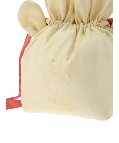 Honey Salon（ハニーサロン）の「Winnie the Pooh/巾着ポーチ（ポーチ・レディース・ベージュ/ライトイエロー・FREE）」の7枚目の写真