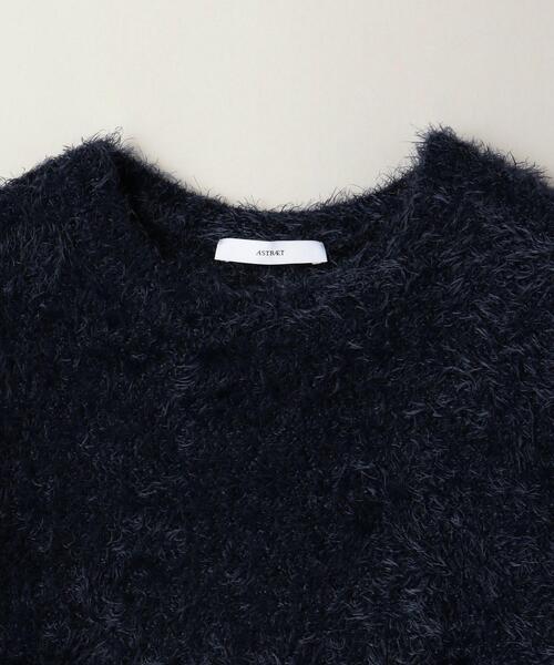 ASTRAET（アストラット）の「＜ASTRAET（アストラット）＞7G シャギー クルーネックニット+スヌード（ニット/セーター・レディース・イエロー/ライトブルー/ネイビー・FREE）」の8枚目の写真