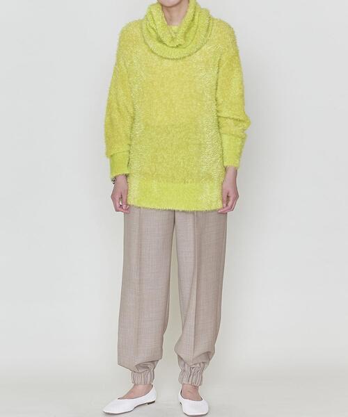 ASTRAET（アストラット）の「＜ASTRAET（アストラット）＞7G シャギー クルーネックニット+スヌード（ニット/セーター・レディース・イエロー/ライトブルー/ネイビー・FREE）」の19枚目の写真