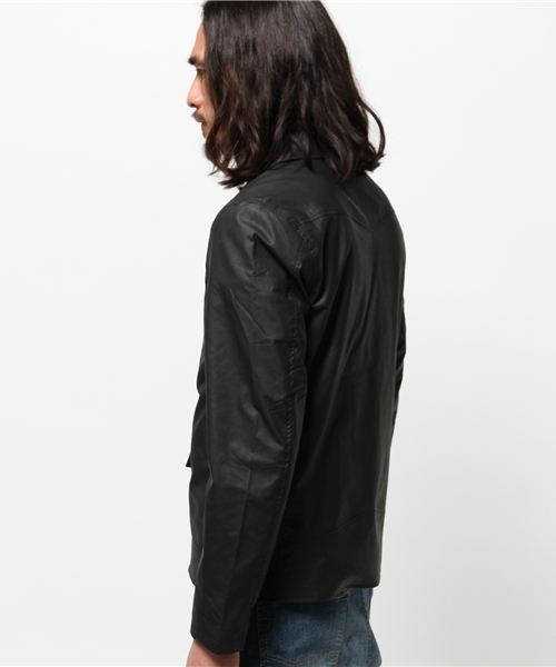 WEGO(ウィゴー)の「WEGO/フェイクレザーダブルライダースジャケット(ライダースジャケット・メンズ・ブラック/ベージュ・MEDIUM/LARGE)」の11枚目の写真