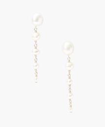 ホワイトパール ドロップ ピアス ES-5425