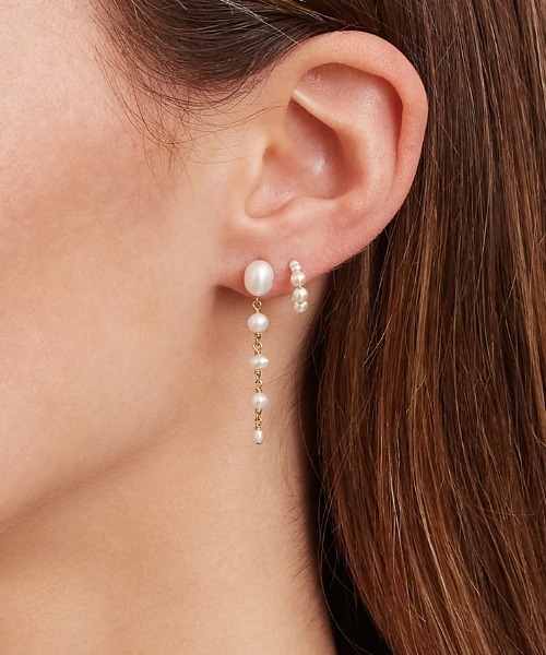 CHAN LUU（チャンルー）の「ホワイトパール ドロップ ピアス ES-5425（ピアス（両耳用）・レディース・ホワイト・フリー）」の3枚目の写真