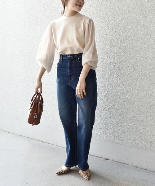 SHIPS（シップス）の「【WEB限定】〈手洗い可能〉シフォンスリーブ