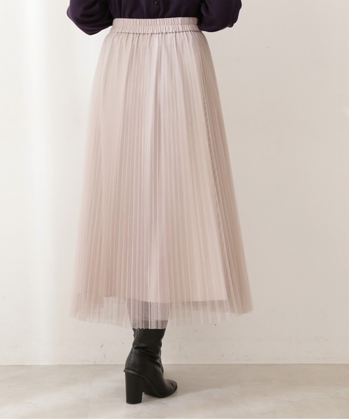 PROPORTION BODY DRESSING（プロポーションボディドレッシング）の「＜Ｅ＞チュールプリーツスカート / 1211227900（スカート・レディース・ベージュ/ダークグレー・MEDIUM/SMALL）」の12枚目の写真