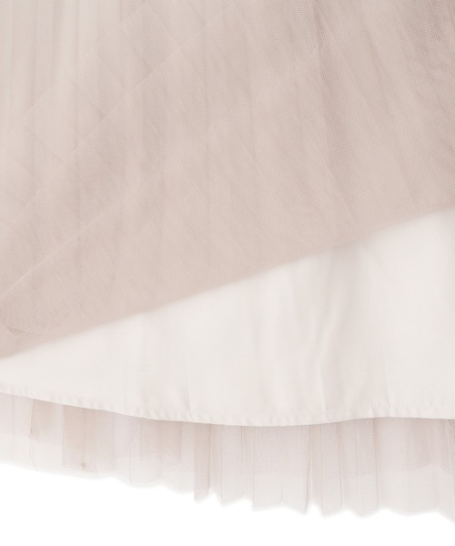 PROPORTION BODY DRESSING（プロポーションボディドレッシング）の「＜Ｅ＞チュールプリーツスカート / 1211227900（スカート・レディース・ベージュ/ダークグレー・MEDIUM/SMALL）」の8枚目の写真
