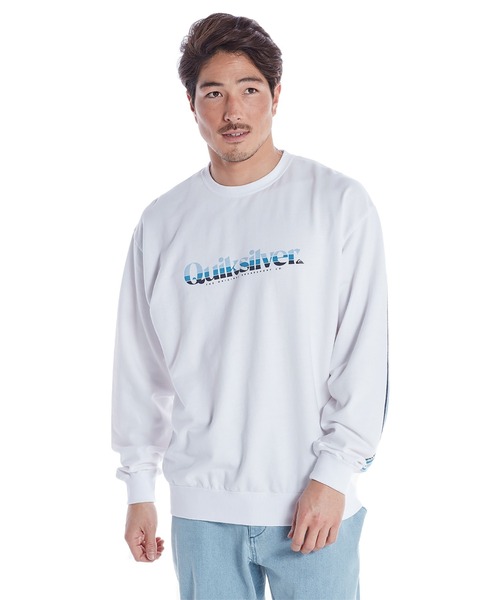 Quiksilver（クイックシルバー）の「PRIMARY COLORS LT/クイックシルバー袖プリント長袖ロンT（Tシャツ/カットソー・メンズ・ネイビー/ホワイト系その他/ブラック/ホワイト・X-LARGE/MEDIUM/LARGE/SMALL）」の2枚目の写真
