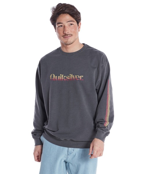 Quiksilver（クイックシルバー）の「PRIMARY COLORS LT/クイックシルバー袖プリント長袖ロンT（Tシャツ/カットソー・メンズ・ネイビー/ホワイト系その他/ブラック/ホワイト・X-LARGE/MEDIUM/LARGE/SMALL）」の3枚目の写真