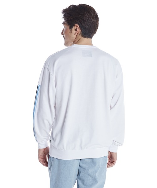 Quiksilver（クイックシルバー）の「PRIMARY COLORS LT/クイックシルバー袖プリント長袖ロンT（Tシャツ/カットソー・メンズ・ネイビー/ホワイト系その他/ブラック/ホワイト・X-LARGE/MEDIUM/LARGE/SMALL）」の6枚目の写真