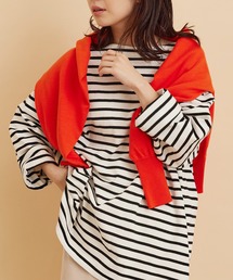 SALON adam et rope' | <春まで使える>【WEB限定】オーバーシルエットボーダーTee(Tシャツ/カットソー)