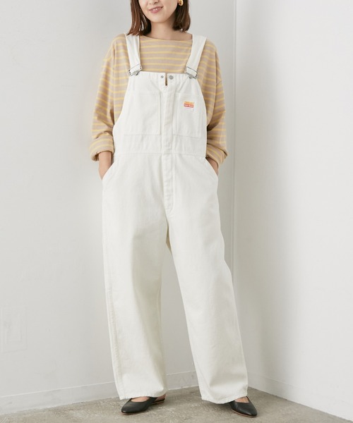 SALON adam et rope'（サロン アダム エ ロペ）の「<春まで使える>【WEB限定】オーバーシルエットボーダーTee（Tシャツ/カットソー・レディース・ベージュ/カーキ/ブラック系その他・FREE）」の12枚目の写真