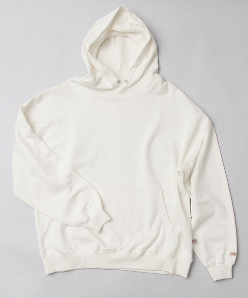 Goodwear（グッドウェア）の「USAコットン スウェット ビッグシルエット プルオーバーパーカー（パーカー・メンズ・ブラック/ベージュ/グレー/オフホワイト/カーキ・M/L）」の18枚目の写真