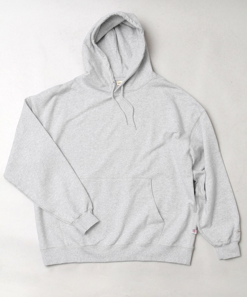 Goodwear（グッドウェア）の「USAコットン スウェット ビッグシルエット プルオーバーパーカー（パーカー・メンズ・ブラック/ベージュ/グレー/オフホワイト/カーキ・M/L）」の10枚目の写真