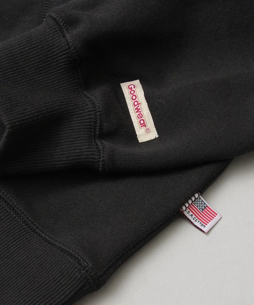 Goodwear（グッドウェア）の「USAコットン スウェット ビッグシルエット プルオーバーパーカー（パーカー・メンズ・ブラック/ベージュ/グレー/オフホワイト/カーキ・M/L）」の12枚目の写真