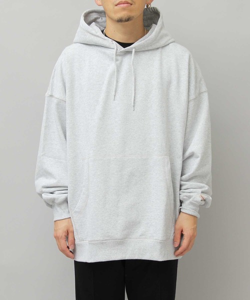 Goodwear（グッドウェア）の「USAコットン スウェット ビッグシルエット プルオーバーパーカー（パーカー・メンズ・ブラック/ベージュ/グレー/オフホワイト/カーキ・M/L）」の7枚目の写真