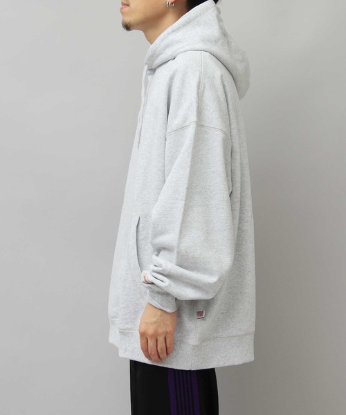 Goodwear（グッドウェア）の「USAコットン スウェット ビッグシルエット プルオーバーパーカー（パーカー・メンズ・ブラック/ベージュ/グレー/オフホワイト/カーキ・M/L）」の15枚目の写真